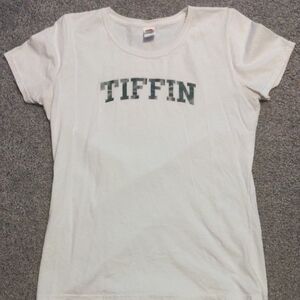 Tiffin Fruit of the Loom White Cotton T-Shirt